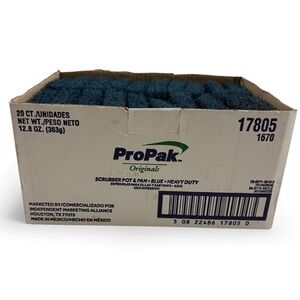 ProPak Heavy Duty Pots and Pan Scrubber Blue Pads Qty/20